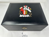 FACTORY FLOOR SALE #2464 Crest printed BLACK MATTE FOR 65 CIGARS