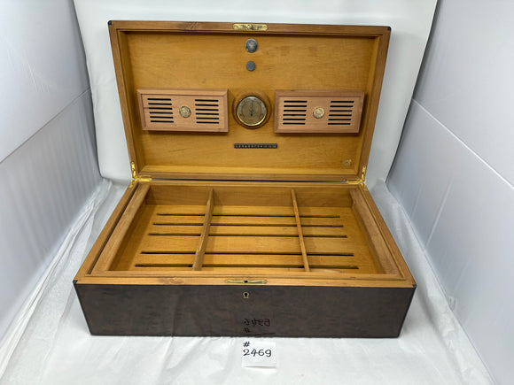 FACTORY FLOOR SALE #2469 -AS IS- 150 FAMOUS DM TREASURE CHEST CIGAR HUMIDOR 10085 BY DANIEL MARSHALL PRIVATE STOCK HUMIDOR
