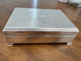 Antique English Sterling Silver Cigar Box or Cigarette/ Trinket Jewelry Box