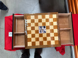 Factory Floor Sale 2487 - Rare "Chess Humidor" by Daniel Marshall Signed by Governor Arnold Schwarzenegger and Franco Columbu Circa 1997