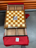 Factory Floor Sale 2487 - Rare "Chess Humidor" by Daniel Marshall Signed by Governor Arnold Schwarzenegger and Franco Columbu Circa 1997