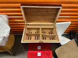 FACTORY FLOOR SALE 2490- AS IS- PRIVATE STOCK  DANIEL MARSHALL LIMITED EDITION 500 CIGAR HUMIDOR IN BURL WITH 4 LIFT OUT TRAYS