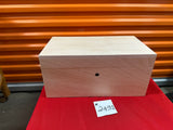 FACTORY FLOOR SALE #2491 - AS IS - 100 CIGAR HUMIDOR  BY DANIEL MARSHALL UNFINISHED MAHOGANY WOOD
