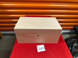FACTORY FLOOR SALE #2491 - AS IS - 100 CIGAR HUMIDOR  BY DANIEL MARSHALL UNFINISHED MAHOGANY WOOD