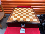 Factory Floor Sale 2492 - Rare "Chess Humidor" by Daniel Marshall Signed by Governor Arnold Schwarzenegger and Franco Columbu Circa 1997
