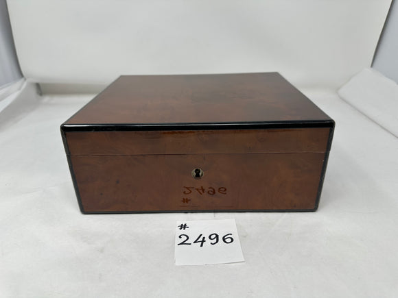 FACTORY FLOOR SALE #2496 - AS IS -VINTAGE CREATED FOR ALFRED DUNHILL 65 CIGAR HUMIDOR IN BURL BY DANIEL MARSHALL PRIVATE STOCK HUMIDOR