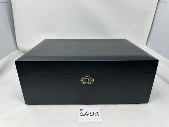 FACTORY FLOOR SALE ITEM #2498 AMBIENTE 65 BLACK MATTE PRIVATE STOCK HUMIDOR