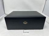 FACTORY FLOOR SALE ITEM #2498 AMBIENTE 65 BLACK MATTE PRIVATE STOCK HUMIDOR