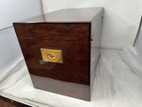 AUTOGRAPHED DANIEL MARSHALL LIMITED EDITION 500 CIGAR HUMIDOR IN BURL WITH 4 LIFT OUT TRAYS
