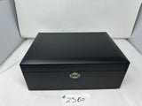 FACTORY FLOOR SALE #2560 - AS IS -BLACK MATTE 125 CIGAR HUMIDOR  WITH LIFT OUT TRAY 20125.5TK BY DANIEL MARSHALL PRIVATE STOCK HUMIDOR (Copy)
