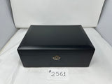 FACTORY FLOOR SALE #2561 - AS IS -BLACK MATTE 125 CIGAR HUMIDOR  WITH LIFT OUT TRAY 20125.5TK BY DANIEL MARSHALL PRIVATE STOCK HUMIDOR