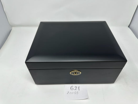 FACTORY FLOOR SALE #621 - AS IS -BLACK MATTE 65 CIGAR HUMIDOR  20065.5K BY DANIEL MARSHALL PRIVATE STOCK HUMIDOR