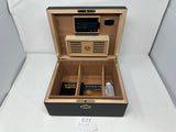 FACTORY FLOOR SALE #619 - AS IS -BLACK MATTE 125 CIGAR HUMIDOR  20125.5K BY DANIEL MARSHALL PRIVATE STOCK HUMIDOR