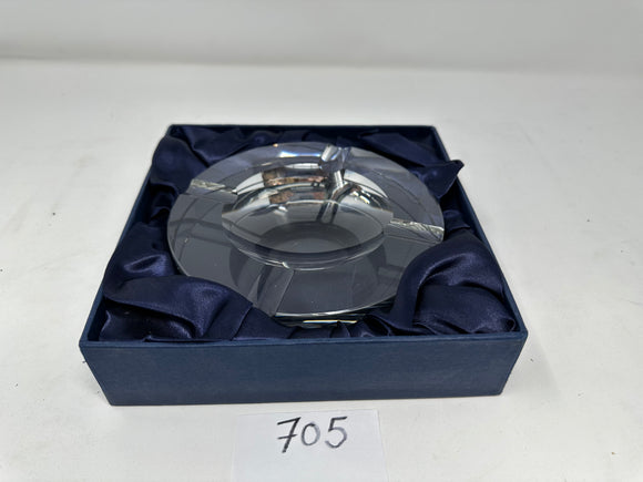 FACTORY FLOOR SALE #705 - CRYSTAL CIGAR ASHTRAY BOUGHT BY DM IN EUROPE FOR DUNHILL