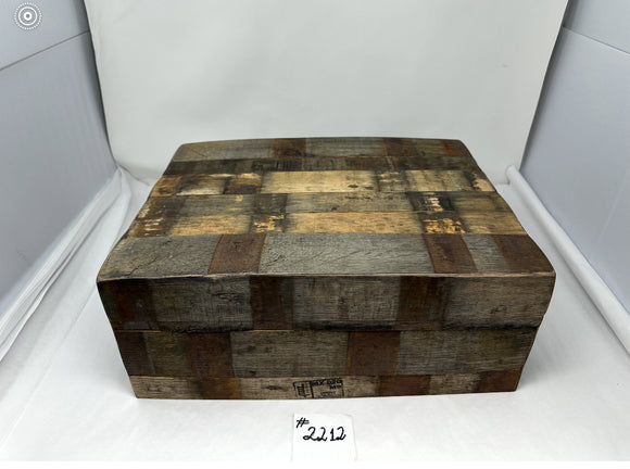 FACTORY FLOOR SALE #2212- AS IS -1962 WHISKY STAVE HUMIDOR 165 CIGAR HUMIDOR BY DANIEL MARSHALL