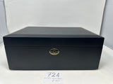 FACTORY FLOOR SALE #724 - AS IS -BLACK MATTE 125 CIGAR HUMIDOR   20125.5K BY DANIEL MARSHALL PRIVATE STOCK HUMIDOR
