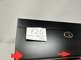 FACTORY FLOOR SALE #726 - AS IS -BLACK MATTE 125 CIGAR HUMIDOR  WITH LIFT OUT TRAY 20125.5TK BY DANIEL MARSHALL PRIVATE STOCK HUMIDOR
