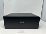 FACTORY FLOOR SALE #746 - AS IS -BLACK MATTE 125 CIGAR HUMIDOR  20125.5K BY DANIEL MARSHALL PRIVATE STOCK HUMIDOR