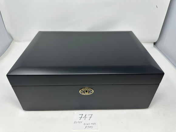 FACTORY FLOOR SALE #747 - AS IS -BLACK MATTE 125 CIGAR HUMIDOR  20125.5K BY DANIEL MARSHALL PRIVATE STOCK HUMIDOR