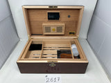 FACTORY FLOOR SALE #2617 -AS IS- 150 FAMOUS DM TREASURE CHEST CIGAR HUMIDOR 10085 BY DANIEL MARSHALL PRIVATE STOCK HUMIDOR