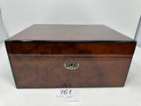 FACTORY FLOOR SALE #761 - AS IS -PRECIOUS BURL 100 CIGAR HUMIDOR 30100.3 BY DANIEL MARSHALL PRIVATE STOCK HUMIDOR
