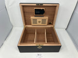 FACTORY FLOOR SALE #762 - AS IS -125 CIGAR HUMIDOR 20125.5K BY DANIEL MARSHALL IN BLACK MATTE PRIVATE STOCK HUMIDOR