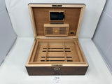 FACTORY FLOOR SALE #763 - 125 CIGAR WITH LIFT OUT TRAY 30125.3 PRECIOUS BURL CIGAR HUMIDOR BY DANIEL MARSHALL PRIVATE STOCK HUMIDOR