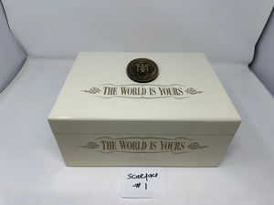 FACTORY FLOOR SALE #SCARFACE 1 - AS IS - 100 CIGAR HUMIDOR SCARFACE  WHITE THE WORLD IS YOURS BY DANIEL MARSHALL PRIVATE STOCK HUMIDOR