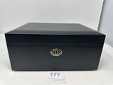 FACTORY FLOOR SALE ITEM #777 AMBIENTE 65 BLACK MATTE PRIVATE STOCK HUMIDOR