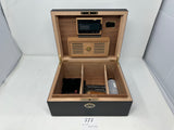 FACTORY FLOOR SALE ITEM #777 AMBIENTE 65 BLACK MATTE PRIVATE STOCK HUMIDOR