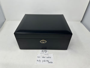 FACTORY FLOOR SALE ITEM #779 AMBIENTE 65 BLACK MATTE PRIVATE STOCK HUMIDOR