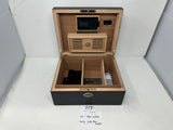 FACTORY FLOOR SALE ITEM #779 AMBIENTE 65 BLACK MATTE PRIVATE STOCK HUMIDOR