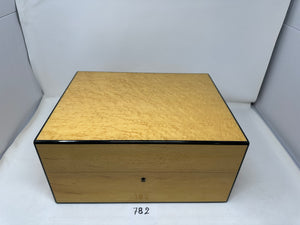 FACTORY FLOOR SALE #782 - 1 OF 1 RARE FROM DM ARCHIVES - MADE FOR LUXURY MENS DESIGNER BIJAN BIRDSEYE MAPLE SUEDE LINED PRESENTATION CASE BY DANIEL MARSHALL