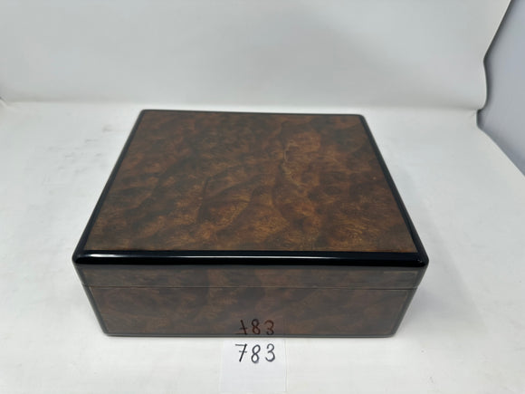 FACTORY FLOOR SALE #783 - AS IS -RARE DM ARCHIVES MADE FOR ALFRED DUNHILL 50 CIGAR HUMIDOR 30050.3 BURL BY DANIEL MARSHALL PRIVATE STOCK HUMIDOR