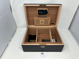 FACTORY FLOOR SALE #786 - AS IS -BLACK MATTE 125 CIGAR HUMIDOR 20125.5K BY DANIEL MARSHALL PRIVATE STOCK HUMIDOR