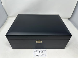 FACTORY FLOOR SALE #787 - AS IS -BLACK MATTE 125 CIGAR HUMIDOR 20125.5K BY DANIEL MARSHALL PRIVATE STOCK HUMIDOR