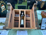 Tequila Stave Humidor with a bottle of fine Tequila by Daniel Marshall, Limited Editions Rare Wood from Mexico