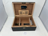 FACTORY FLOOR SALE ITEM #845 AMBIENTE 65 BLACK MATTE PRIVATE STOCK HUMIDOR