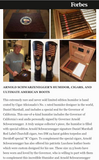 Leonardo DiCaprio Foundation Auction item: Governor Arnold Schwarzenegger's "38th Governor Seal Humidor" by Daniel Marshall filled with DM Cigars