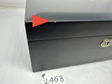 FACTORY FLOOR SALE #2463 - AS IS -BLACK MATTE 125 CIGAR HUMIDOR 20125.5K BY DANIEL MARSHALL PRIVATE STOCK HUMIDOR