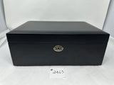 FACTORY FLOOR SALE #2463 - AS IS -BLACK MATTE 125 CIGAR HUMIDOR 20125.5K BY DANIEL MARSHALL PRIVATE STOCK HUMIDOR