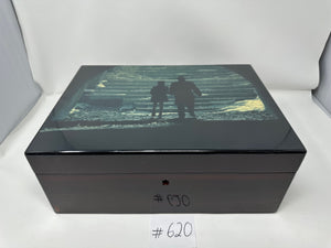 FACTORY FLOOR SALE #620 - AS IS -RARE DM ARCHIVES MADE FOR DIRECTOR RIDELY SCOTT TO COMMEMORATE HIS FILM "ALL THE MONEY IN THE WORLD" 125 CIGAR HUMIDOR 30125.2 BY DANIEL MARSHALL