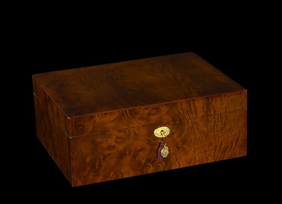 Cash for Clunker Trade in for a AUTOGRAPHED DANIEL MARSHALL LIMITED EDITION 165 HUMIDOR IN BURL WITH LIFT OUT TRAY