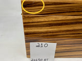 FACTORY FLOOR SALE #210 - 20150.8T BY DANIEL MARSHALL 165 HUMIDOR IN ZEBRA WOOD PRIVATE STOCK HUMIDOR