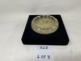 FACTORY FLOOR SALE #228 - AS IS - MADE FOR ALFRED DUNHILL CRYSTAL CIGAR ASHTRAY BY DANIEL MARSHALL