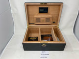 FACTORY FLOOR SALE #203 -  HARLEY DAVIDSON 20125.5k BY DANIEL MARSHALL 65 HUMIDOR IN BLACK MATTE PRIVATE STOCK HUMIDOR