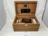 FACTORY FLOOR SALE #210 - 20150.8T BY DANIEL MARSHALL 165 HUMIDOR IN ZEBRA WOOD PRIVATE STOCK HUMIDOR