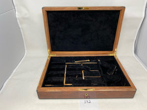 FACTORY FLOOR SALE #172 - AS IS - PRECIOUS BURL - SUEDE LINED CIRCA 1990 CASINO BOX BY DANIEL MARSHALL