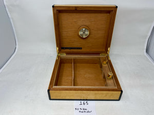 FACTORY FLOOR SALE #165 - AS IS - RARE ALFRED DUNHILL BY DANIEL MARSHALL 25 SIZE HUMIDOR IN AMERICAN BIRDSEYE MAPLE