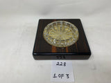 FACTORY FLOOR SALE #228 - AS IS - MADE FOR ALFRED DUNHILL CRYSTAL CIGAR ASHTRAY BY DANIEL MARSHALL